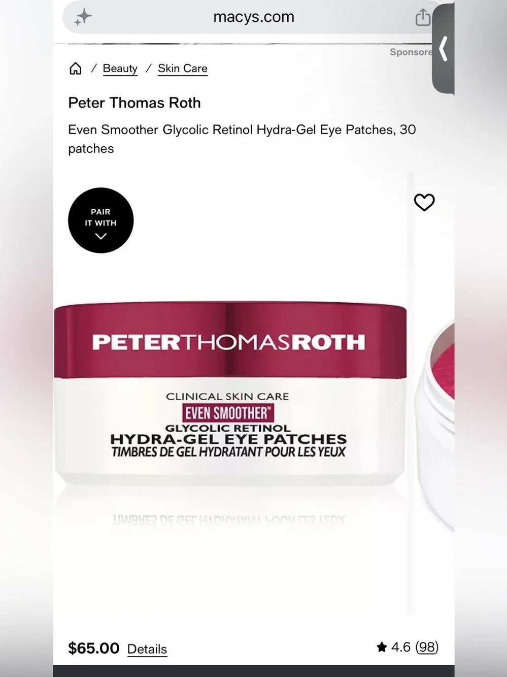Peter Thomas Roth smoothing eye